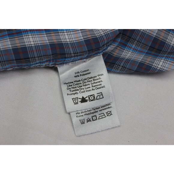 Eddie Bauer Travex Plaid Shirt Men’s Size Large‎ Button Down Lightweight Classic - Picture 10 of 15